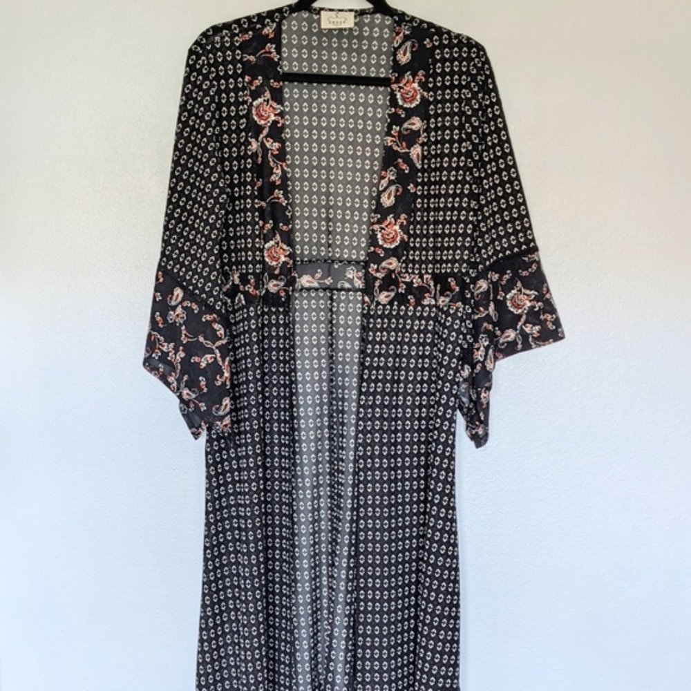 Ember Duster Open Front Kimono